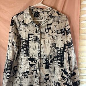 Windsor Monochrome Graphic Print Blouse